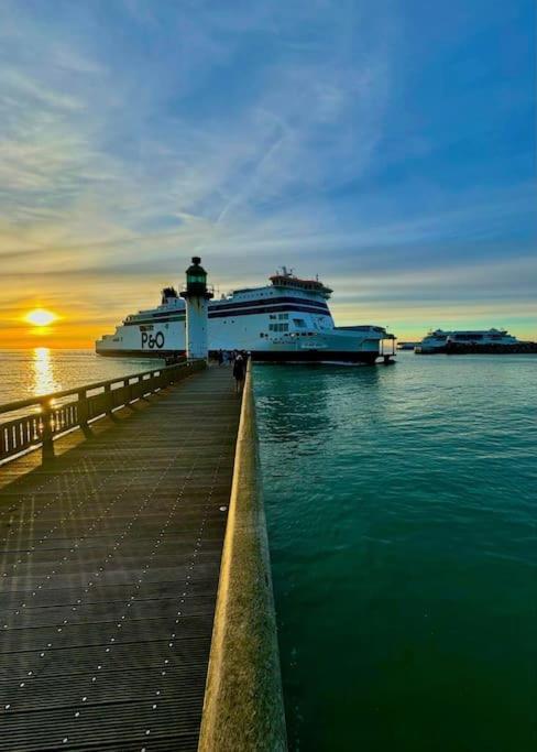 Le Clemenceau Appart-Calais Nord-Balcon-Plage Bagian luar foto