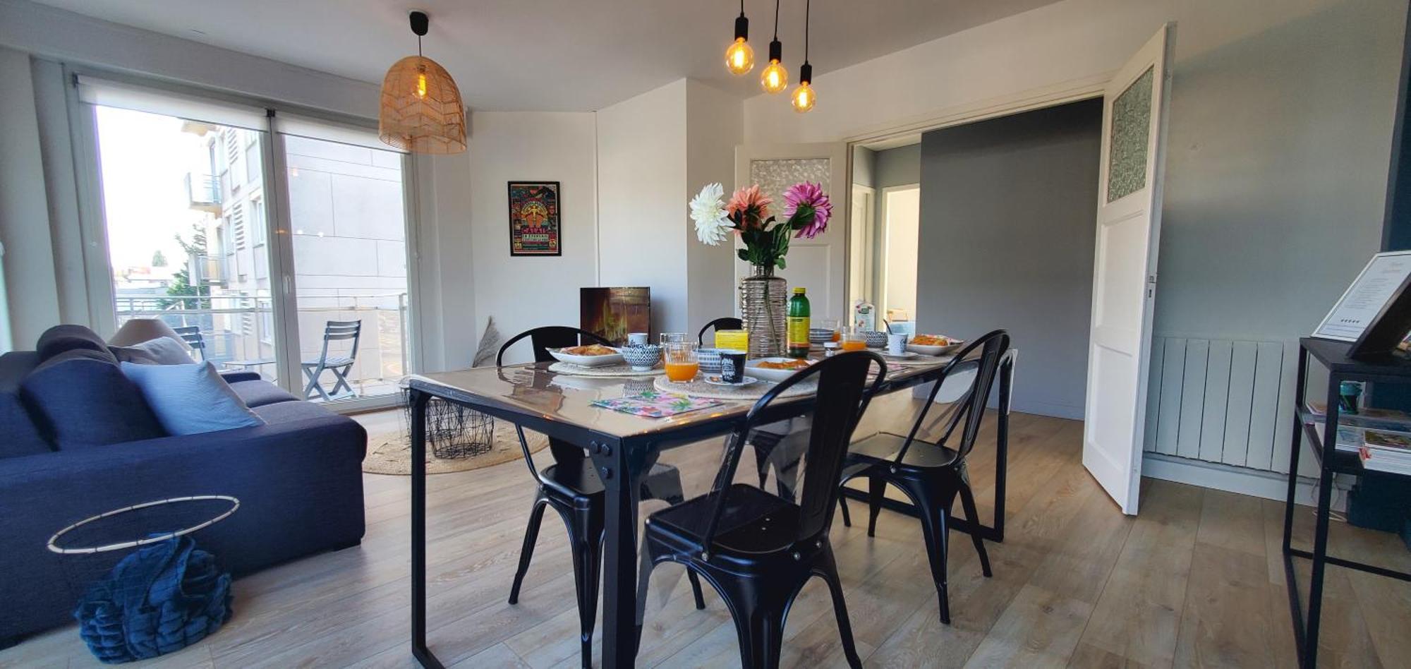 Le Clemenceau Appart-Calais Nord-Balcon-Plage Bagian luar foto